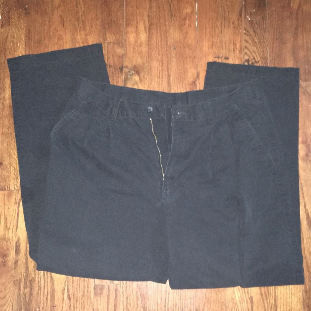 ✨ 2 for $9 (khaki & black dress pants 34 x 30)